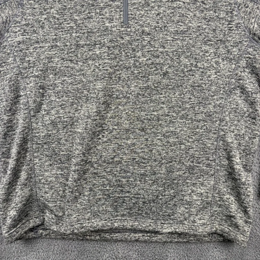 Eddie Bauer Mens 1/4 Zip Pullover XXL Gray‎ Heather Long Sleeve Sweater